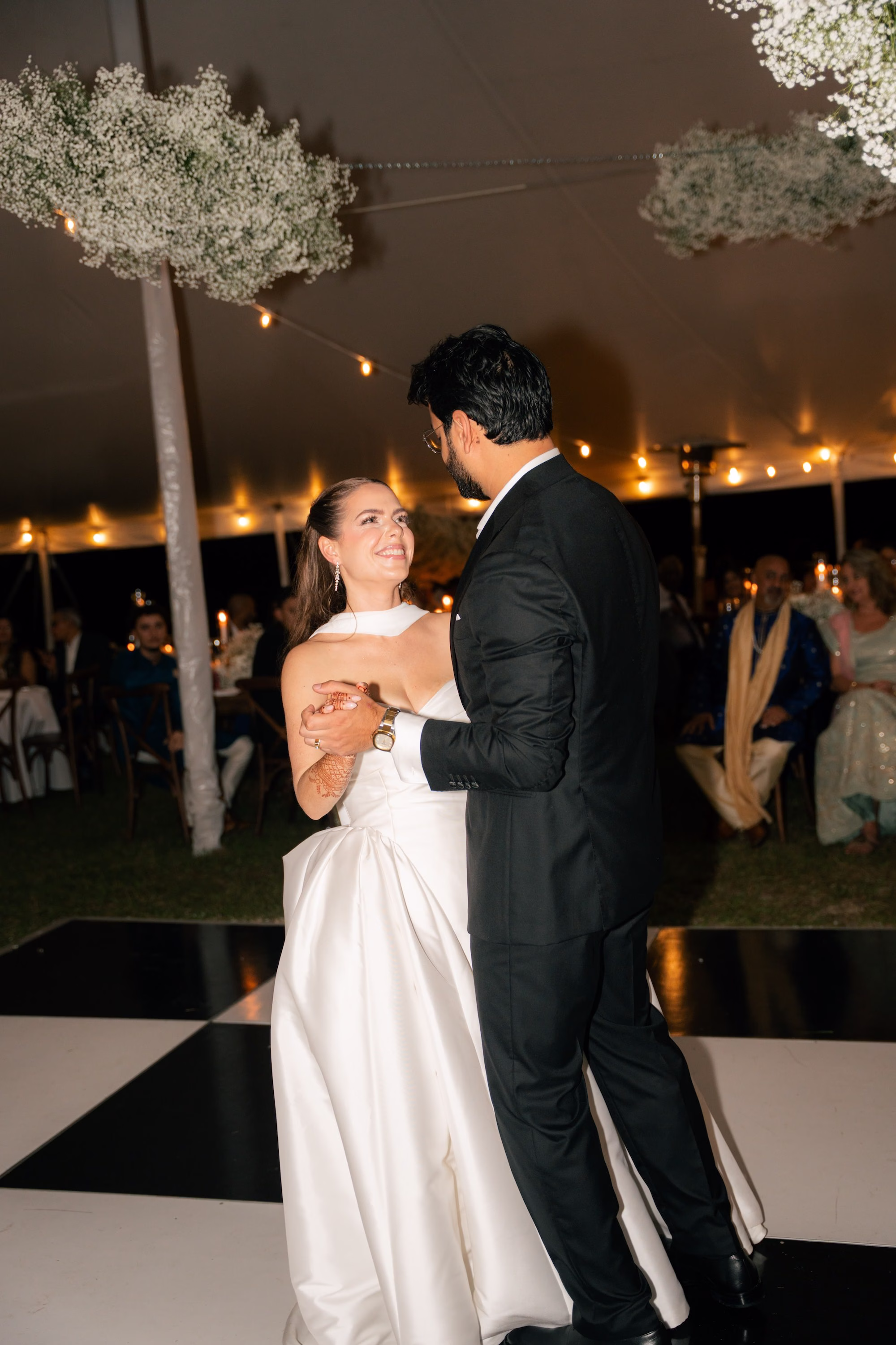 Bride and Groom First Dance Wedding Portrait