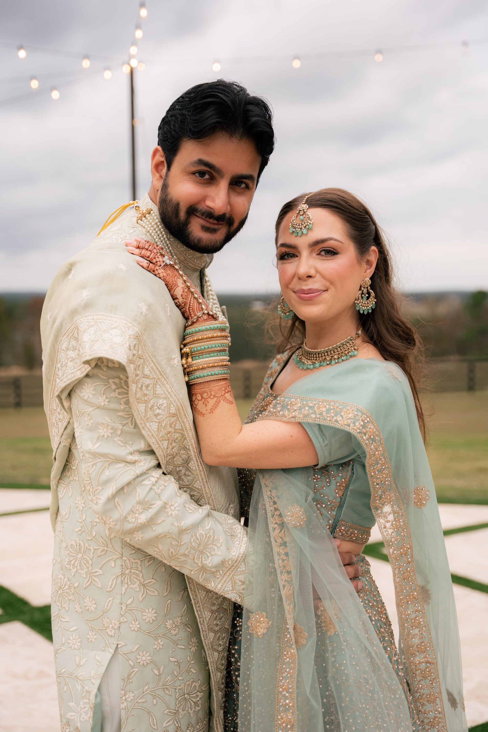 Bride and Groom Wedding Portrait