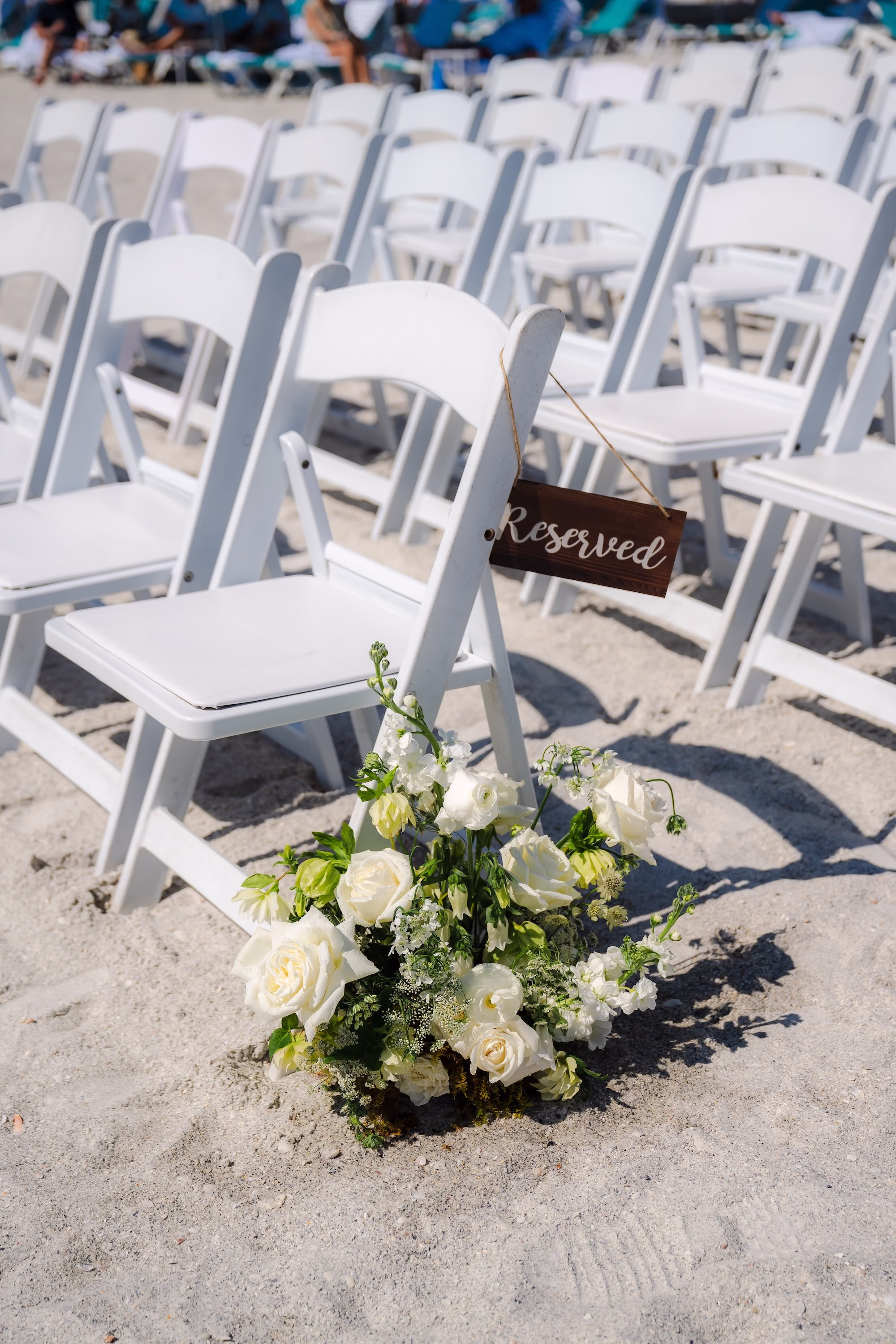 8Elegant Florida Boho Wedding Ideas - Elegant, Destination Sarasota Wedding | Lido Beach Resort Elegant Florida Bogo Wedding Ceremony Aisle Decor Inspiration