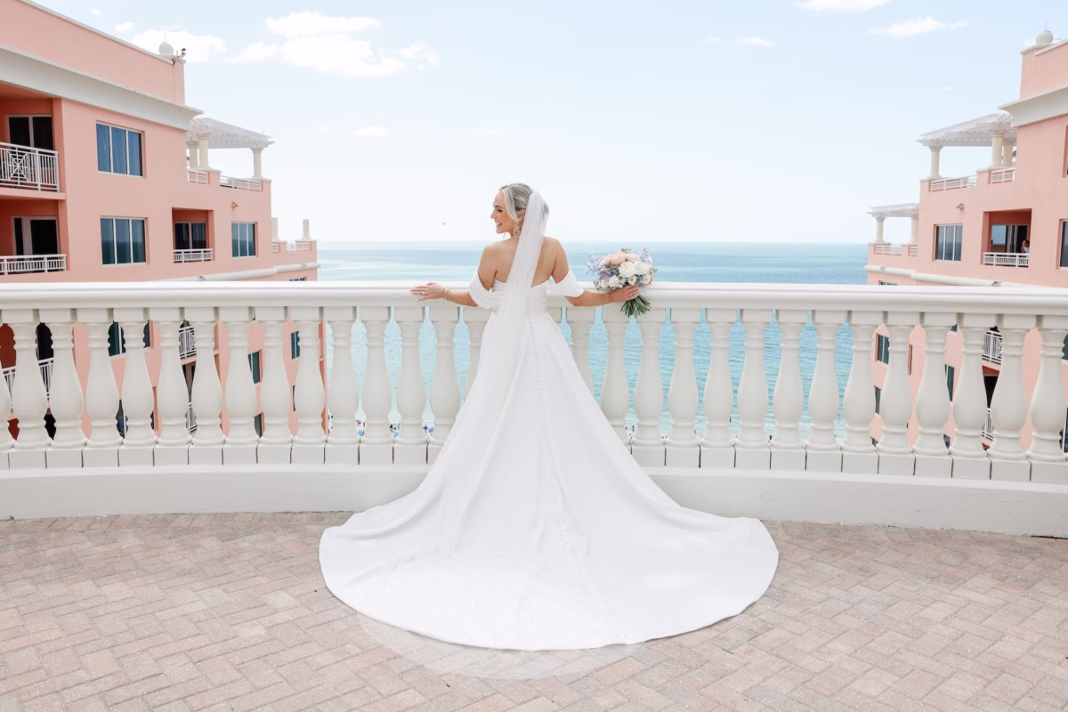 White Maggie Sottero Wedding Dress Inspiration | Event Venue Hyatt Regency Clearwater Beach