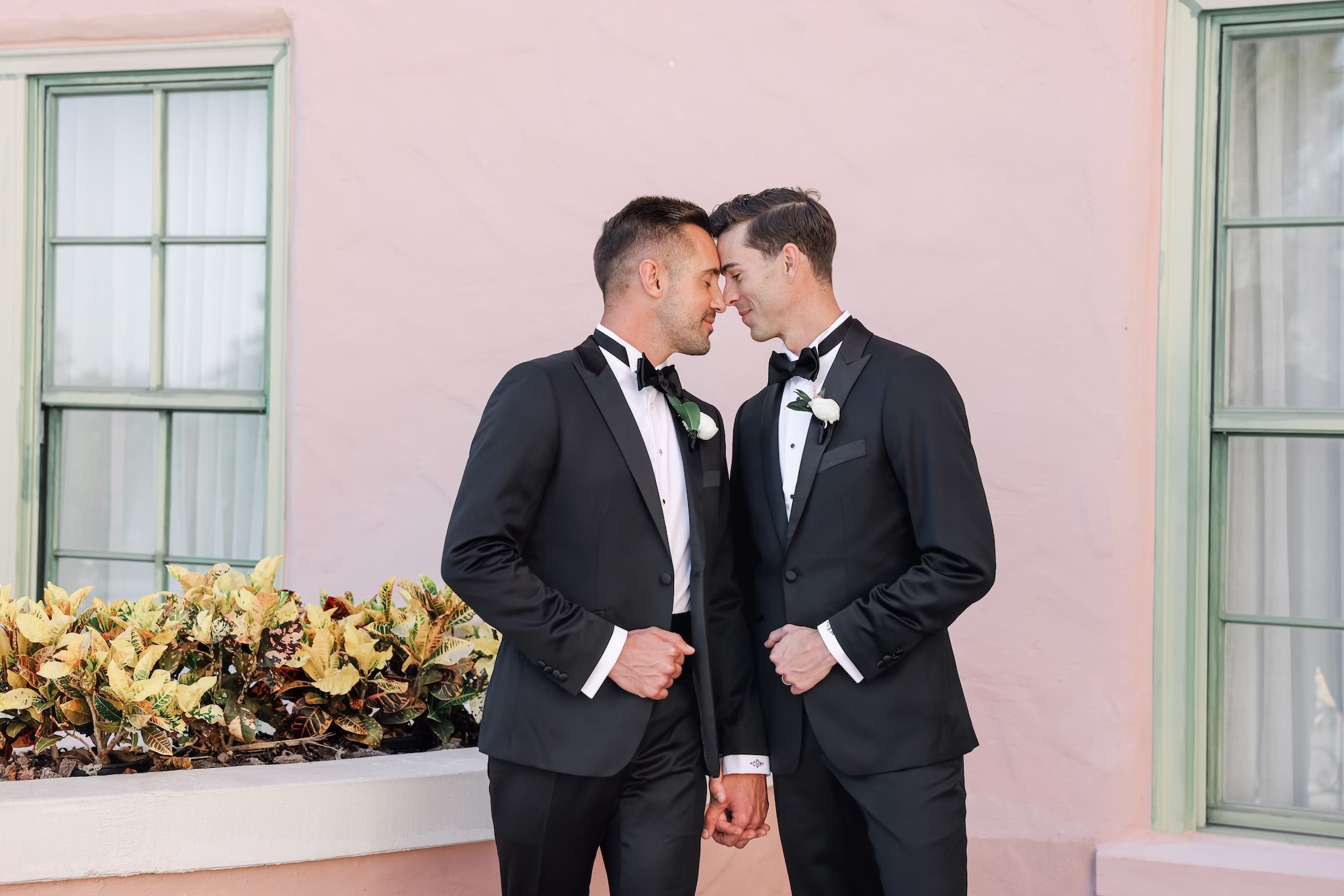 8Timeless White and Green Wedding Inspiration - Chic Blush and White St. Pete Garden Wedding | The Vinoy Groom and Groom Wedding Portrait | St Pete Photographer Lifelong Photography Studio
