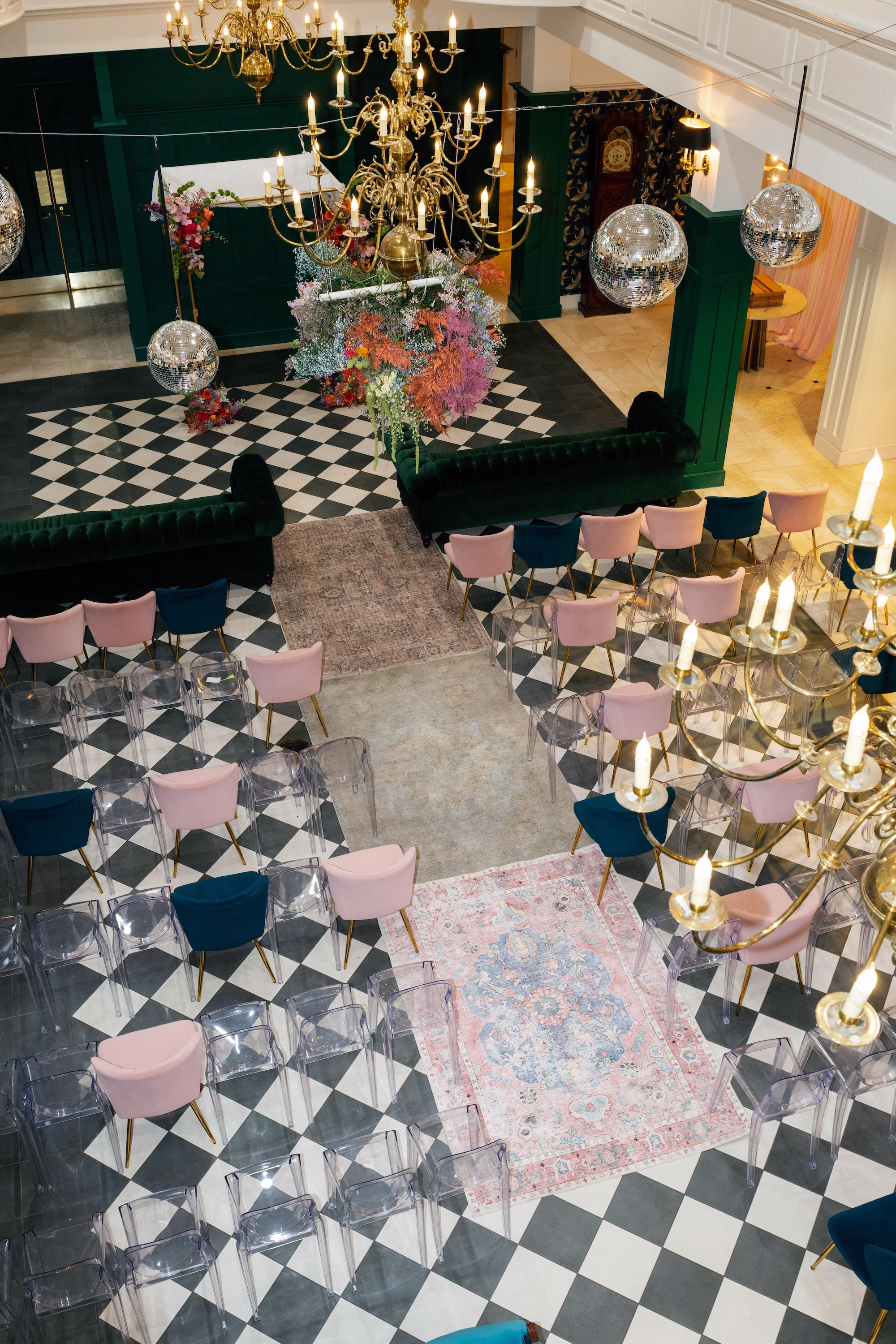 Whimsical Vibrant Wedding Ceremony Decor Ideas | Tampa Bay Planner Wilder Minds Events | rentals Kate Ryan Event Rentals