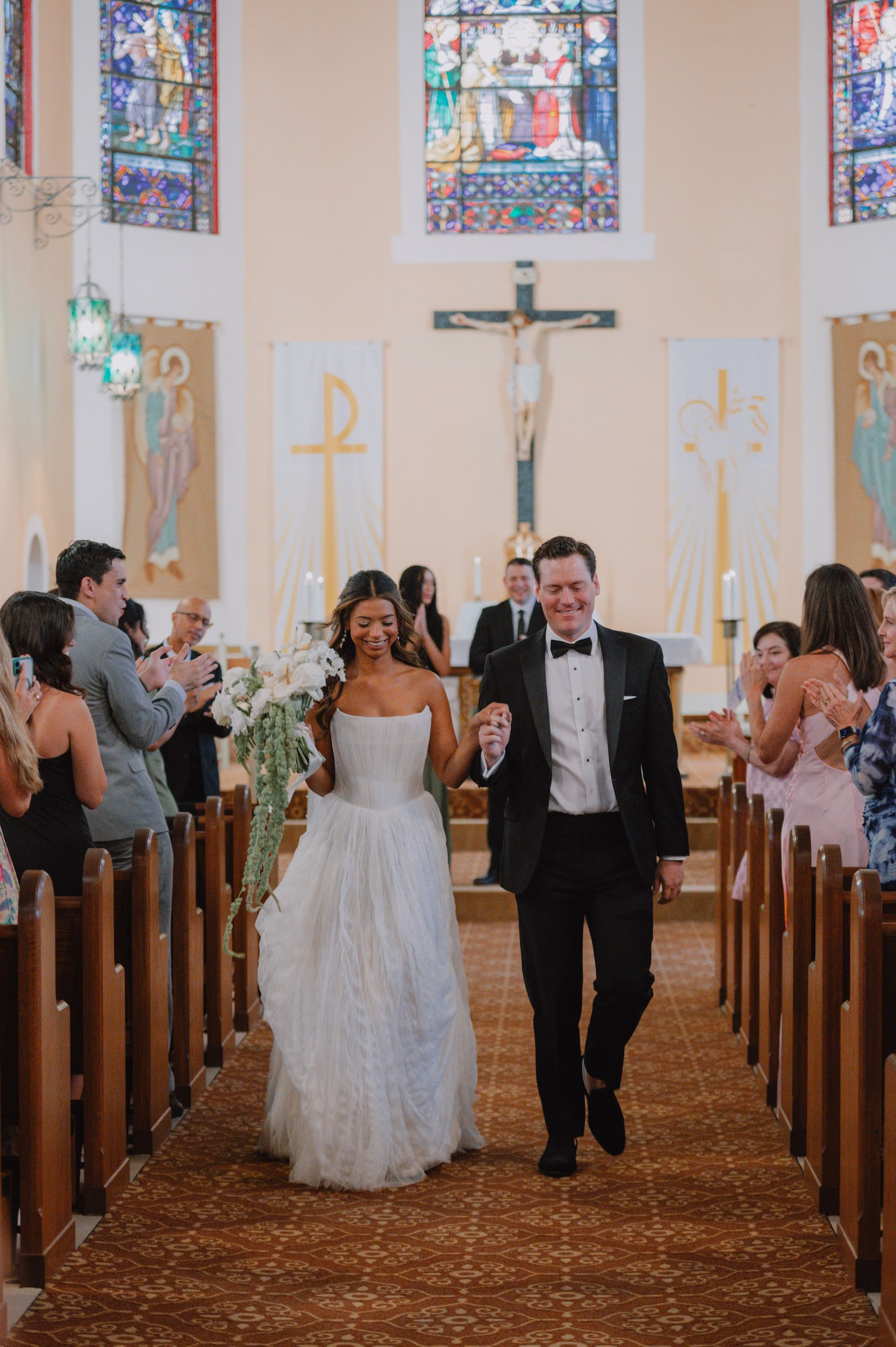 11Classic Modern Black and White Wedding Ideas - Modern Black and Ivory Ybor City Wedding | J.C. Newman Cigar Co. Bride and Groom Just Married Wedding Portrait