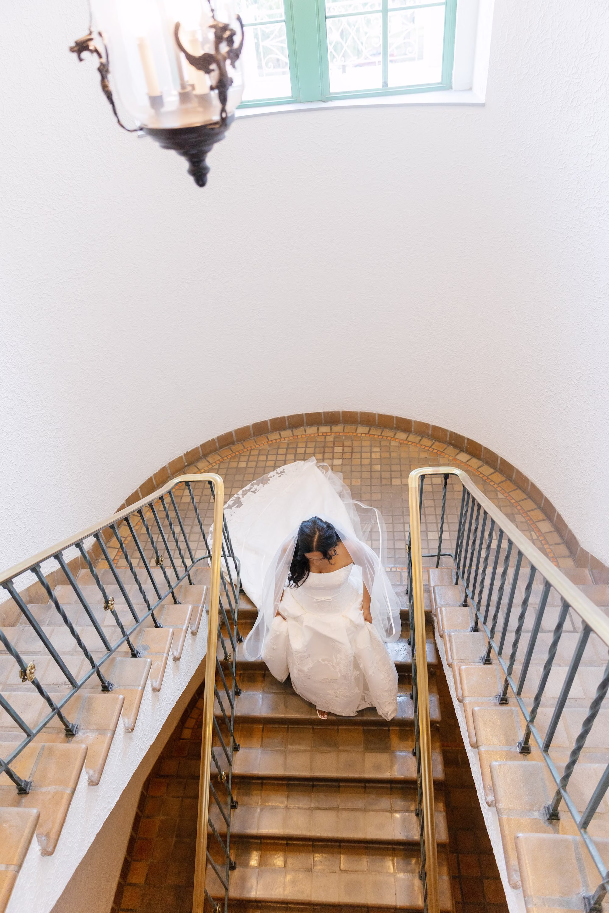 Bride Staircase Wedding Portrait | St Pete Venue The Vinoy