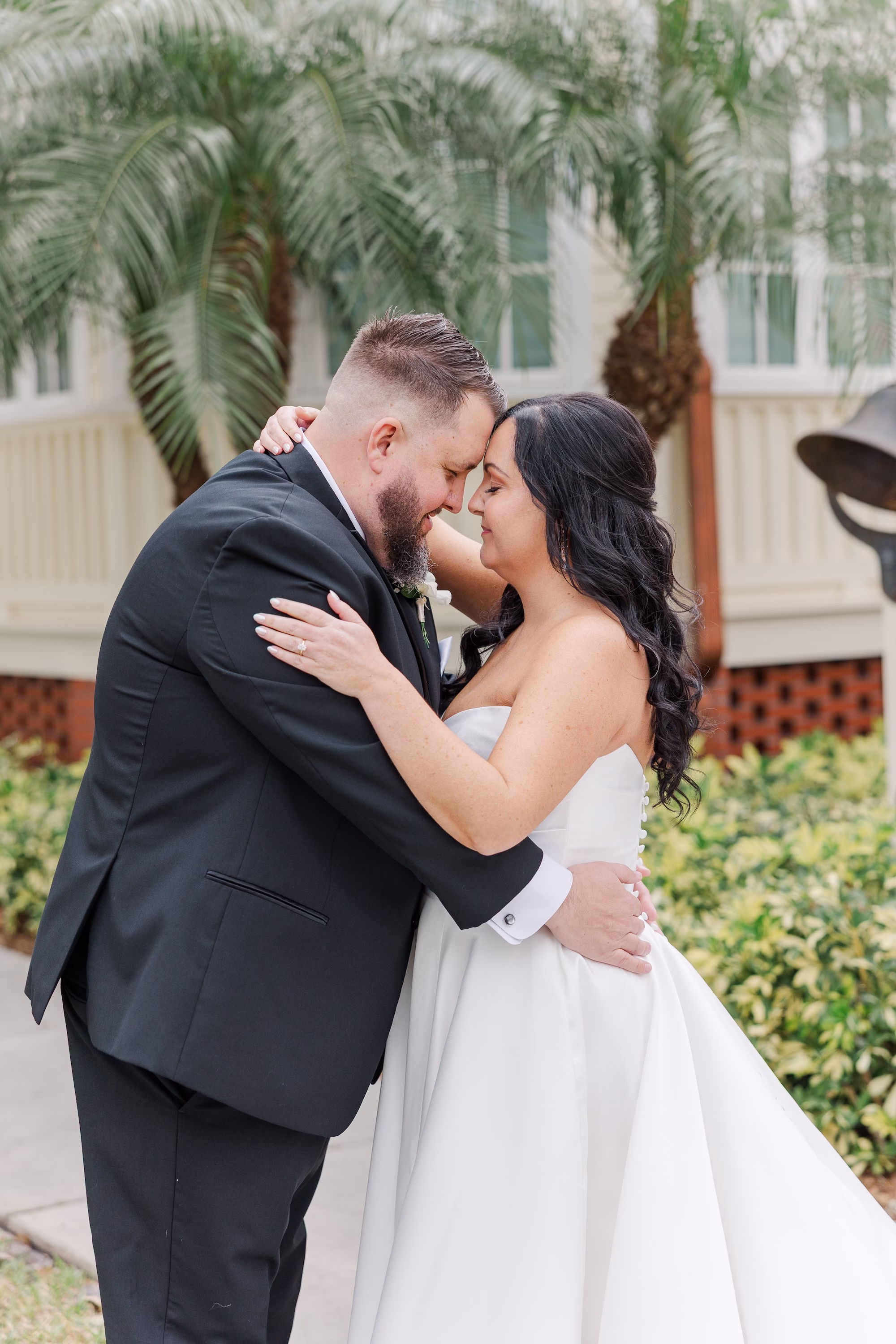 Bride and Groom First Look Wedding Portrait | Palmetto Content Creator Behind The Vows