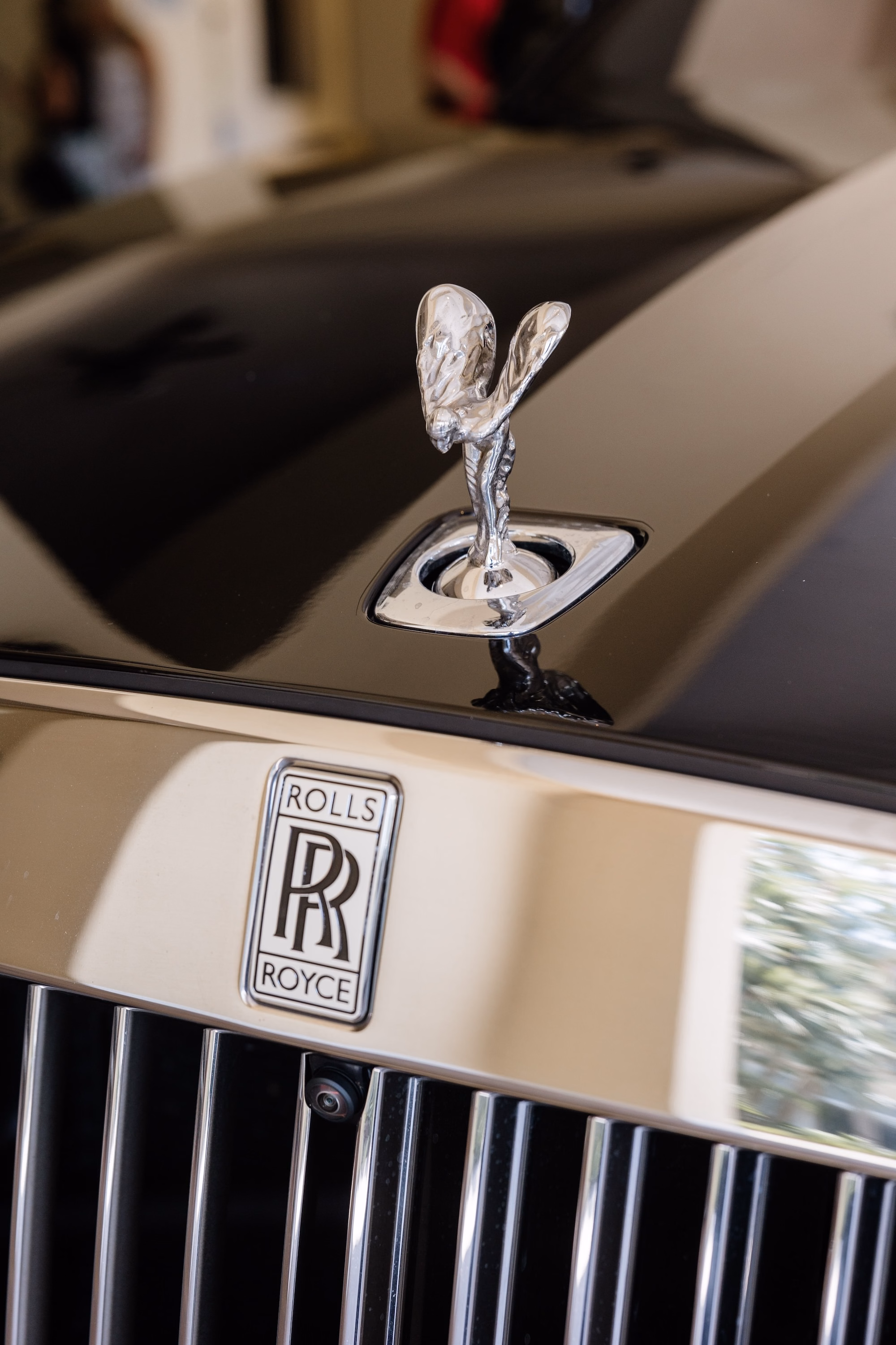 9Luxurious Romantic Garden Ballroom Wedding Inspiration - Luxurious Garden-Inspired Naples Wedding | Hyatt Regency Coconut Point Vintage Rolls Royce Getaway Car Detail | Classic Luxury Wedding Transportation Inspiration | Timeless Wedding Getaway Car Ideas